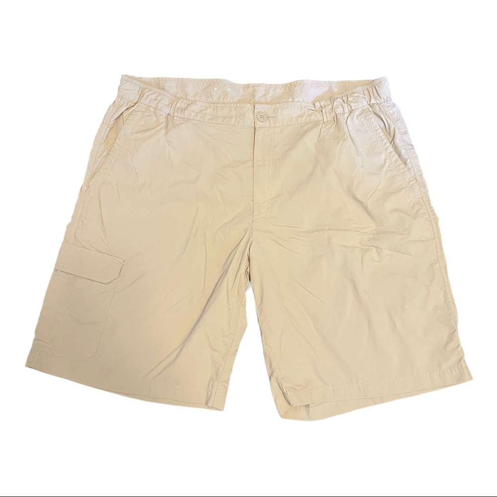 COLUMBIA Sycamore Falls Omni-shade shorts men’s tan waist 42 classic!